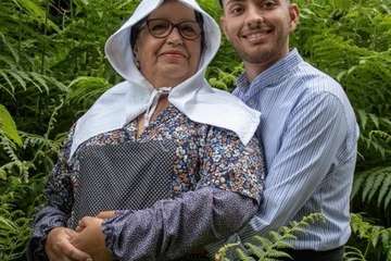 Las lavanderas, motivo de El Roque Azucarero para felicitar por el Día de Canarias/Yure Dial Fotografía.